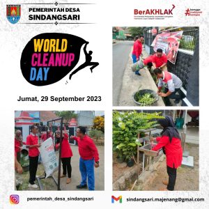 World Cleanup Day di Desa Sindangsari: Bersihkan dan Lindungi Lingkungan Lokal